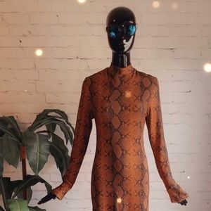 Topshop python print dress